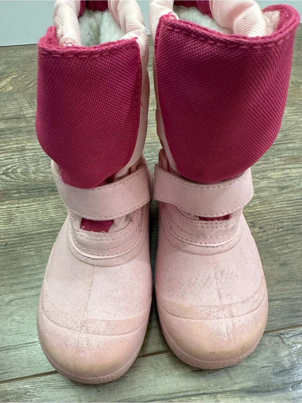 Tundra Quebec Girls Snow Boots Size 8 Pink Insulated Winter Waterproof